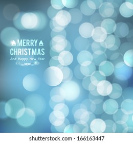  Christmas background of blurred lights
