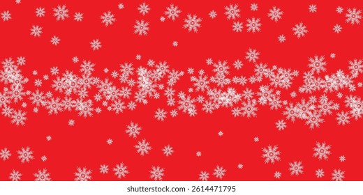 Christmas Background, Bokeh snowflakes red background background with beautiful snowflakes for new year and christmas