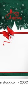 Christmas  background with bow 