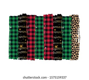 Christmas background brush stroke. Frame  Design Bundle. Vector illustration.