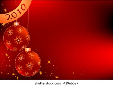 christmas background. calendar 2010. vector