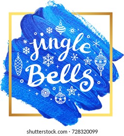 Christmas background and calligraphy