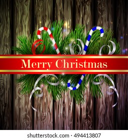 Christmas background with candies