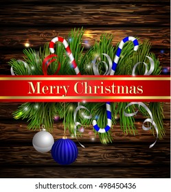 Christmas background with candies