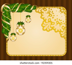 Christmas background with Candy cane. Vector