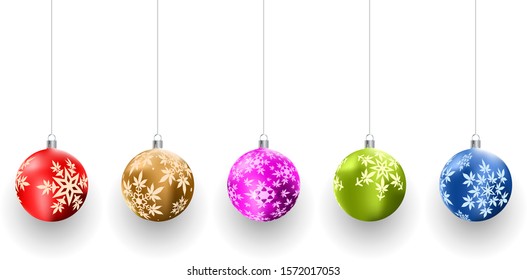 Christmas Background With Cannabis Christmas Balls