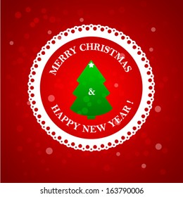 Christmas background. Card or invitation.