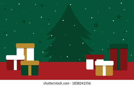 Fondo de Navidad. Tarjeta o invitación.