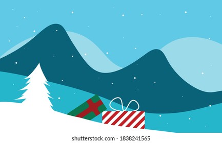 Christmas background. Card or invitation.