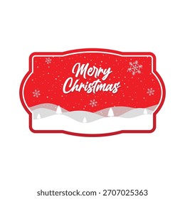 Christmas background card Logo vector image
