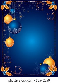 Christmas background or card, with space for text