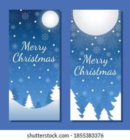 Christmas background card templates. Vector design element. Set of brochure, poster templates. Vector illustration