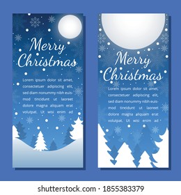 Christmas background card templates. Vector design element. Set of brochure, poster templates. Vector illustration