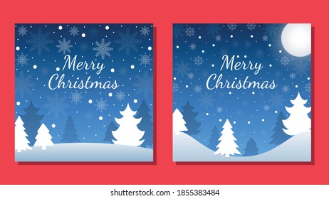 Christmas background card templates. Vector design element. Set of brochure, poster templates. Vector illustration