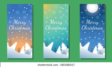Plantillas de tarjetas de fondo de Navidad. Elemento de diseño de vectores. Conjunto de folletos, plantillas de afiches. Ilustración del vector
