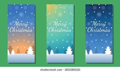 Christmas background card templates. Vector design element. Set of brochure, poster templates. Vector illustration