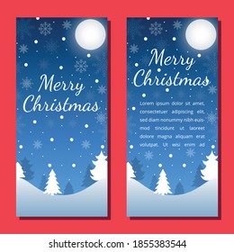 Christmas background card templates. Vector design element. Set of brochure, poster templates. Vector illustration