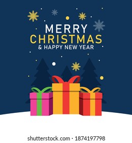 Christmas background card templates. Vector design element. Set of brochure, poster templates. Vector illustration