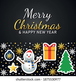 Plantillas de tarjetas de fondo de Navidad. Elemento de diseño de vectores. Conjunto de folletos, plantillas de afiches. Ilustración del vector