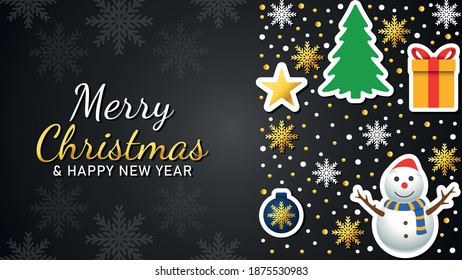 Plantillas de tarjetas de fondo de Navidad. Elemento de diseño de vectores. Conjunto de folletos, plantillas de afiches. Ilustración del vector