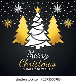 Plantillas de tarjetas de fondo de Navidad. Elemento de diseño de vectores. Conjunto de folletos, plantillas de afiches. Ilustración del vector