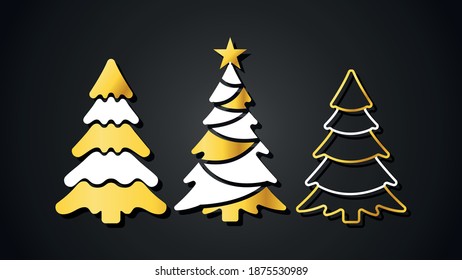 Christmas background card templates. Vector design element. Set of brochure, poster templates. Vector illustration