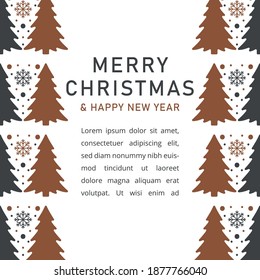 Christmas background card templates. Vector design element. Set of brochure, poster templates. Vector illustration