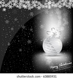 Christmas background for card . Vector.