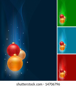 Christmas background collection.  All elements are layered separately in vector file.
