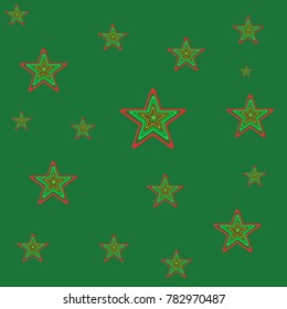Christmas, Christmas background of colored stars,vector illustration