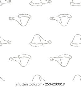 Christmas background. Coloring pattern in hand draw style