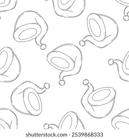 Fundo de Natal. Padrão de coloração no estilo de desenho manual