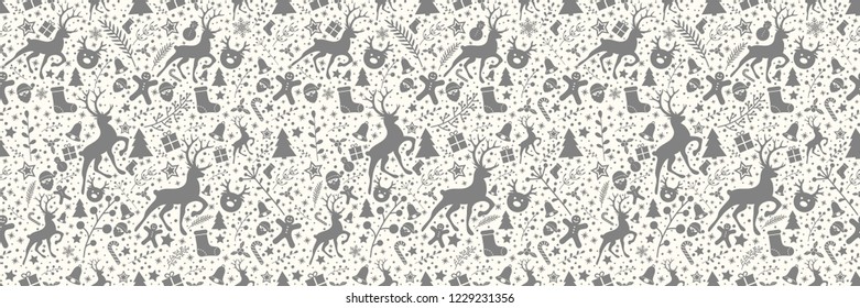 Christmas background with colourful ornaments. Vector.