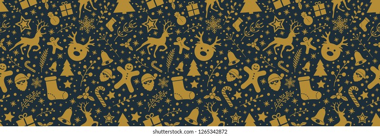 Christmas background with colourful ornaments. Vector.