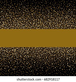 Christmas background concept design of gold gitter and shiny with copy space