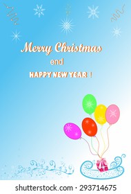 Christmas background for congratulations