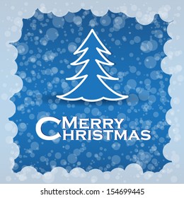 Christmas background with congratulations (eps10 vector background) 