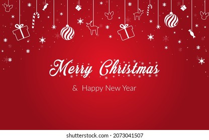 Christmas background, creative new year banner, christmas card