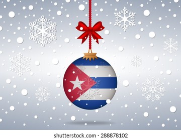Christmas background Cuba