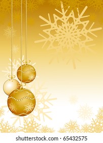 Christmas background customizable with decoration, vector
