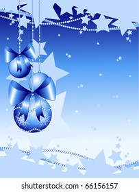 Christmas background customizable with decoration, vector