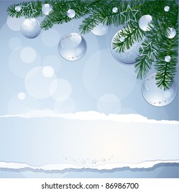 Christmas background customizable. Vector image