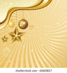 fondo navideño con bola decorativa