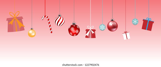 christmas background for decoration, vector illustration