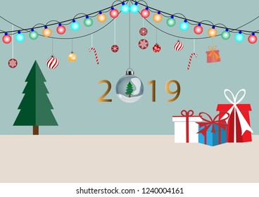 christmas background for decoration, vector illustration