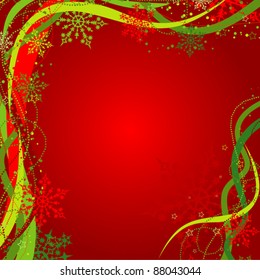 Christmas background decoration, vector illustration