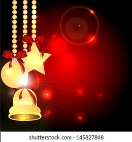christmas background with christmas decorations
