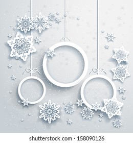 Christmas background with decorations