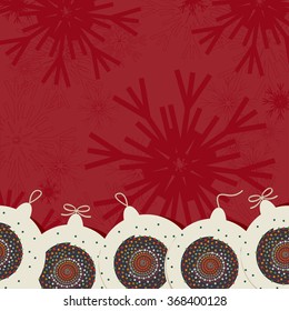 Christmas background with Christmas decorations