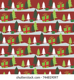 Christmas background with decorations